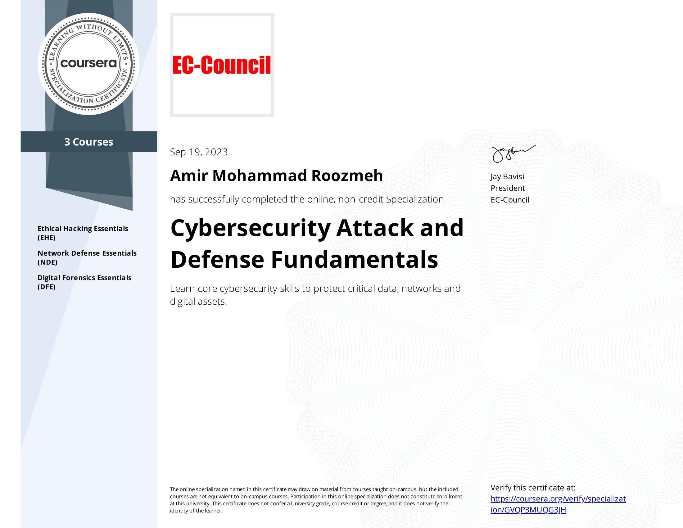 Cybersecurity Attack and Defence Fundamentals
